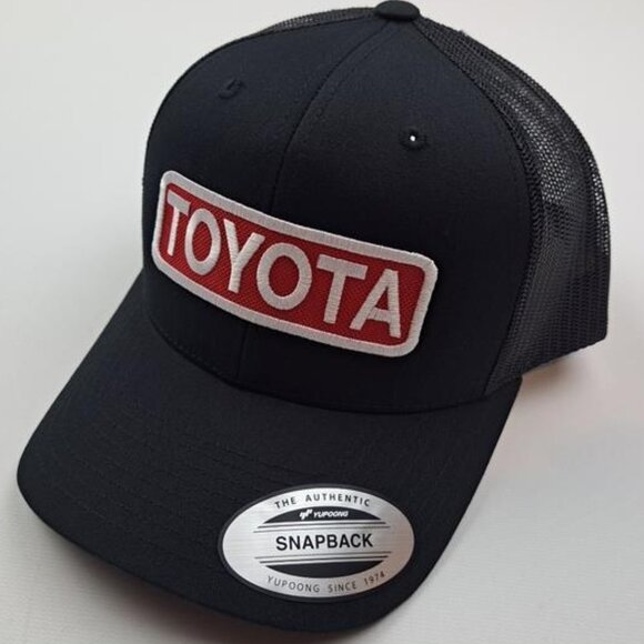 Retro Vintage Style 80s Toyota Embroidered Patch Curved Bill Trucker Mesh Hat main image 4